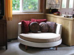 Pouff with new cushions